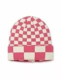The Drop Bonnet à Carreaux Multicolores pour Femme, Karina, Rose Vif/Blanc Whisper, Taille Unique