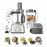 Kenwood MultiPro Express FDP65.820SI, Robot de Cuisine Multifonction avec Large Gamme d'Accessoires, Bol d'une Capacité de 3 L, 2 Vitesses Plus Pulse, 1000W, Argent