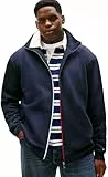 Tommy Hilfiger BT-Global Stripe Zip Through-B Mw0Mw42064 Sweat-Shirt zippé, Blue (Desert Sky), XXL Homme