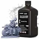 ELEGOO Résine Lavable à l'Eau 2.0, Gris 2000g, Liquide d'Impression 3D à Durcissement Rapide à UV de 395-405 nm, Résine Imprimante 3D Water Washable pour imprimantes 3D LCD/SLA/DLP