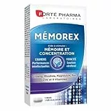 Forté Pharma - Mémorex | Concentration Memoire Adulte, Stress - Complement Alimentaire - Vitamines, Minéraux et Plantes - Rhodiola, Vitamine C, Fer, Magnésium, Zinc | 30 gélules, 1/jour
