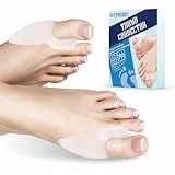 Impoditiongs 6 Pièces Correcteur Hallux Valgus,Étirement Ecarteur d'orteil,Séparateur d'Orteils en Silicone,Correcteur d'Orteils,taille universelle.