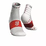 COMPRESSPORT Chaussettes de running - Lot de 2 paires | Renforts talon et pointe - évacuation rapide - résistantes pour sport intensif (FR/ES, Numérique, 39, 41, Taille normale, Taille normale, Blanc)