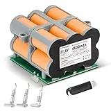 Batterie de rechange pour aspirateur eau et poussière Tineco Floor One S5 / S5 Pro / S5 Pro / S5 Pro 2/ S5 Smart / S5 Smart / S5 Steam - Longue durée de vie (1 batterie + 1 pinceau + ruban adhésif 3M)