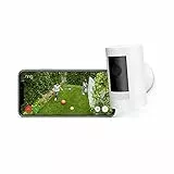 Ring Caméra extérieure sans fil (Stick Up Cam)| Caméra de surveillance wifi HD sur batterie, audio bidirectionnel, détection de mouvements, fonctionne avec Alexa | Essai Ring Home gratuit 30 j.