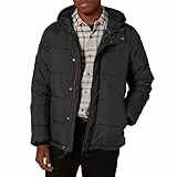 Amazon Essentials Doudoune à Capuche Épaisse Homme, Noir, XL