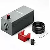 Woxcker Air Assist 30L/min Pompe d'assistance à air réglable pour machine de découpe et de gravure laser, élimine la fumée et la poussière/protège le module, convient à la plupart des graveurs laser