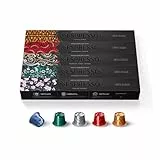 Nespresso Original - Bundle 50 Capsules de Café - Lungo Explorations, Torréfaction Mixte - 10x Tokyo - 10x Stockholm - 10x Buenos Aires - 10x Vienna - 10x Shanghai