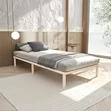 Hansales Sommier 120x190 cm Lisette avec Lattes en Bois - Lit Futon 1 Place - Lit d'Appoint