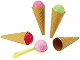 Jouets Ecoiffier - 175 - Set de cornets à glace avec cuillère à glace pour enfants - 9 pièces - Dès 18 mois - Fabriqué en France
