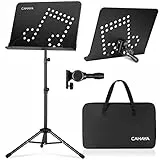 CAHAYA Pupitre 2 en 1 pour partitions et support de bureau avec Sac de Transport Support de Voyage Pliable Super Robuste Hauteur Réglable avec un Brevet de Conception CY0203