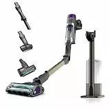 Shark aspirateur sans fil PowerDetect Clean et Empty, DuoClean Detect, Reverse Clean, base auto-vidante 2 l, Anti-Hair Wrap Plus, autonomie 70 min, léger, animaux ou multisurface, Gris IP3251EUT