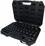 KS Tools - 515.0065 - Coffret douilles à chocs 1/2' - douilles à chocs courtes et longues - Mallette outils 40 pièces