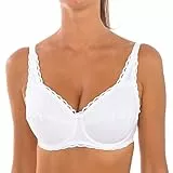 Playtex Soutien-Gorge avec armatures Cœur Croisé Classic Organic Cotton Femme x1, Blanc, 105C