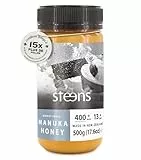 Steens Miel de Manuka - MGO 400+ - 100% certifié Miel Manuka cru pur UMF 13+ - Mis en pot et scellé en Nouvelle-Zélande - Manuka Honey 500 g