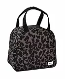 BEABA, Sac Repas Isotherme pour Repas de bébé/Enfants, Lunchbox, Garde au Chaud/Frais, Grande Contenance 5L, Tissu imperméable, Pochette Avant, Matière Souple, Leopard
