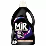 Mir - Lessive Liquide - Lessive Black - Main & Machine - Raviveur - Formule Unique 3en1 - Couleurs - Fibres - Fraîcheur - Nettoie avec Soin - Anti-Bouloche - Pour tous les Textiles Foncés - 54 Lavages