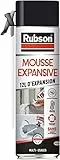 Rubson | Mousse Expansive Multi-Usages (aérosol de 300 ml) Blanche – Mousse polyuréthane pour isolation, calage et rebouchage – Mousse blanche avec 12 litres d'expansion