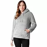 CityComfort Pull Femme Pilou Pilou Sweat Femme à Capuche en Polaire Peluche Sweat Moumoute Fourrure Tailles Adulte Ado du S au XL (Gris, S)