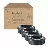 Tommee Tippee Recharges Originales pour Poubelle à couches Twist & Click, Lot exclusif de 4, Recharge rapide et Pack économique (l'emballage peut varier)
