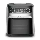 Moulinex Easy Fry air fryer, multicuiseur et four, 15 L, 9 programmes, friteuse sans huile, 3 niveaux de cuisson, compact, extra crisp, noir, AL556DF0, Acier Inoxydable