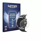 savvies Verre Trempé pour Lemfo Smartwatch 1.39' Vitre Protection Ecran, Film Trempé de Verre, Dureté 9H
