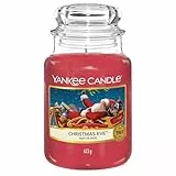 Bougie parfumée Yankee Candle | Grande bougie en pot Nuit de Noël | Bougies à combustion longue : jusqu'à 150 heures | Cadeaux parfaits pour les femmes