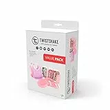 Rosa Roca Coffret Repas Bébé Click-Mat Mini + Assiette, 2 Bavoirs, Gourde Bébé, 6x Gourdes Compote, Sans BPA, Rose/Violet 78818