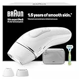Braun Epilateur Lumiere Pulsee Silk·expert Pro 3 PL3122 Épilation Semi-Définitive, Jusqu'à 1 An De Peau Douce, Alternative Au Laser, Rasoir Venus, 2 Têtes Pour Épiler Jambes, Visage, Maillot Et Plus