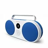 Polaroid P3 - Enceinte Bluetooth sans Fil Rechargeable avec IPX5 et Double jumelage stéréo - Bleu et Blanc