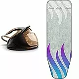 Philips Domestic Appliances PerfectCare Elite Plus Centrale Vapeur - 8 Bar Effet Pressing 600g - Fonction Vapeur Automatique & Vileda Total Reflect Housse de Planche à Repasser