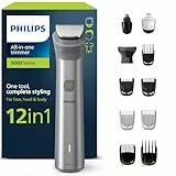 Philips Series 5000 - Tondeuse tout-en-un, tondeuse multistyle 12 en 1 pour le visage, la tête et le corps, un seul outil complet et 14 hauteurs de coupe (de 0,5 à 16 mm) (modèle MG5950/15)