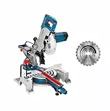 Bosch Professional scie à onglets radiale GCM 80 SJ (1 400 W, Ø de lame : 216 mm, avec 2 lames de scie circulaire, clé six pans mâle)