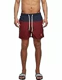 Urban Classics Homme Block Shorts de bain, Nvy/Burgundy, L EU