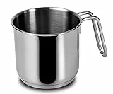 Lagostina Every Pot à lait en Acier inoxydable Diamètre 12 cm Capacité 1,4 l