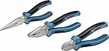 Bosch Professional set de 3 pinces (pince universelle, pince à long bec et pince coupante diagonale, avec calage L-BOXX)