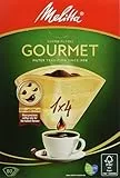 Melitta, 80 Filtres à Café, Taille 1x4, Pour Cafetière à Filtre, Gourmet, Brun