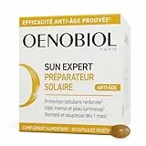 OENOBIOL SUN EXPERT Préparateur Solaire Anti-Âge - Efficacité Anti-Âge prouvée - Protection cellulaire renforcée - Favorise un hâle intense et éclatant - Complément Alimentaire 30 capsules - 1 mois
