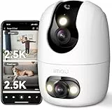 Imou 4K(4MP+4MP) Caméra Surveillance WiFi Intérieur Double Objectif, WiFi 2,4G/5GHz, Vision Nocturne Couleur, Détection de Personnes/Animaux, Suivi Automatique, Compatible Alexa pour Bébé/Chien/Maison