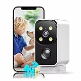 PESAIR 4G LTE Caméra Intérieur/Extérieur sans Fil avec Carte SIM, 180° 2K Camera sans WiFi, Détection Humaine PIR et Alarmes, 9000mAh, Vision Nocturne Couleur, Audio 2 Voies, TF/Cloud, IP65