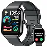Montre Connectée Homme Femme, 1.96'HD Smartwatch avec Appel Bluetooth, 113+Sportifs Montre Sport Podometre Sommeil Moniteur Cardiofrequencemetre SpO2, Montre Intelligente Etanche IP68 pour Android/iOS
