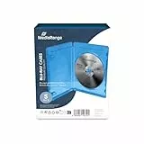 MediaRange BOX38 Blu-ray case 1disques Bleu étui disque optique - Étuis disques optiques (Blu-ray case, 1 disques, Bleu, Plastique, 120 mm, 134 mm) - paquet de 5
