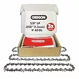 Oregon - Lot de 3 Chaînes d'Élagueuse sur Perche pour Guide-Chaîne de 10' (25 cm), 40 Maillons d'Entraînement, Faible Rebond, Compatibles avec Black & Decker, Ryobi, Ferrex, Primaster et autres