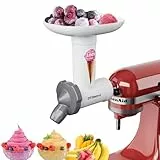OTOmitra Accessoire pour machine à crème glacée Kitchenaid pour batteur sur pied, machine à glace aux fruits, accessoire sans BPA, matériaux de qualité alimentaire, accessoire pour machine à glace