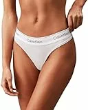 Calvin Klein Femme String Tanga, Blanc (White), XL