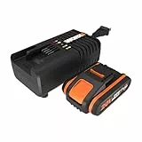 WORX Kit de Démarrage Pack Batterie Lithium 20V et Chargeur Rapide WA3601, Batterie de 2Ah, Charge en Une Heure Votre Outil, Compatible avec Tous Les Outils sans Fil WORX Powershare