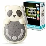 Cloud B Veilleuse bruit blanc bébé nomade avec sons et berceuses | machine à bruit blanc avec capteur de pleurs et minuterie | Cloud B Sweet Dreamz On The Go – Panda dès la naissance