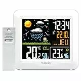 La Crosse Technology - WS6820 Station Météo radio-pilotée avec écran LCD coloré - Blanc