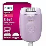 Philips épilateur série 4000 – épilateur filaire pour le corps et le maillot, épilation, rasage et tondeuse pour femmes, modèle BRE257/00