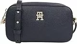 Tommy Hilfiger Sac à Bandoulière Sac Femme Emblem Camera Bag Petit, Bleu (Space Blue), Taille Unique